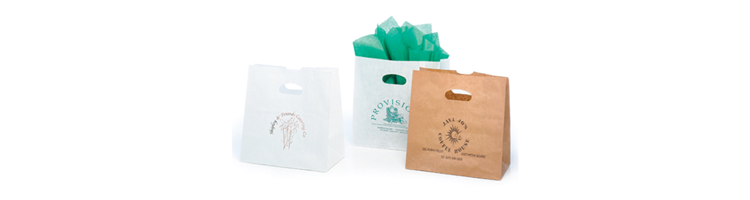 Die cut online bags with logo